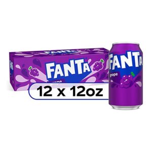 Fanta Soda Pop Grape Fruit Flavored 12 Count - 12 Fl. Oz.