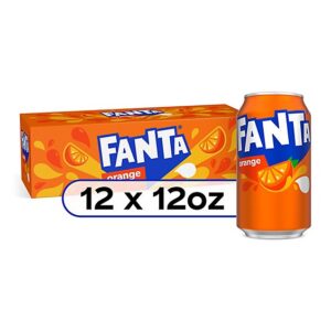 Fanta Soda Pop Orange Fruit Flavored 12 Count - 12 Fl. Oz.