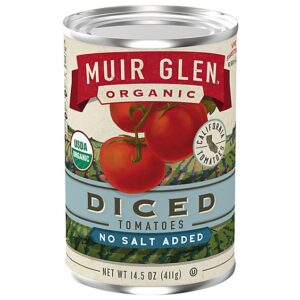 Muir Glen Tomatoes Organic Diced No Salt Added - 14.5 Oz