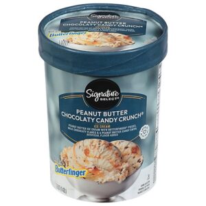 Signature SELECT Ice Cream Premium Peanut Butter Chocolate Candy Crunch - 1.5 Quart