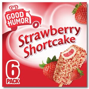 Good Humor Strawberry Shortcake Frozen Dairy Dessert Bars - 6-3 Oz