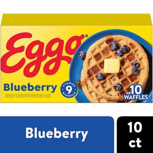 Eggo Frozen Waffles Blueberry Frozen Breakfast 10 Count - 12.3 Oz