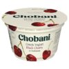 Chobani Non-Fat Cherry On The Bottom Black Greek Yogurt - 5.3 Oz