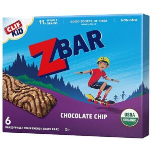 CLIF Kid Zbar Chocolate Chip Organic Snack Bars - 6 Count