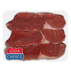 Thin Boneless Beef Chuck Steak USDA Choice Value Pack - 2 Lb