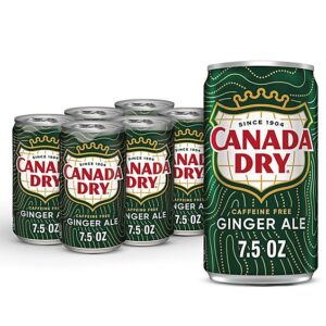 Canada Dry Ginger Ale Soda Cans - 6-7.5 Fl. Oz.