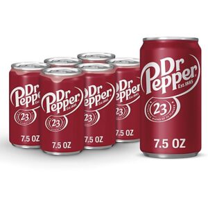 Dr Pepper Soda In Mini Can - 6-7.5 Fl. Oz.