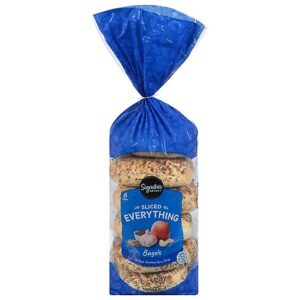 Signature SELECT Bagels Everything 6 Count - 18 Oz