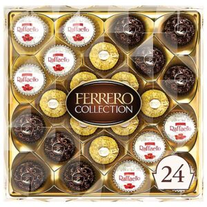 Ferrero Collection Assorted Hazelnut Milk Chocolate Dark Chocolate & Coconut 24 Count - 9.1 Oz