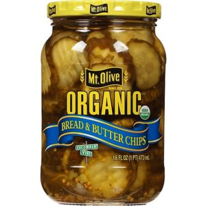 Mt. Olive Organic Pickles Bread & Butter Chips Fresh Pack - 16 Fl. Oz.