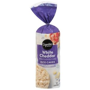 Signature SELECT White Cheddar Rice Cakes  - 5.46 Oz