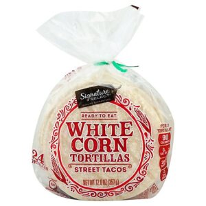 Signature SELECT Street Taco White Corn Tortilla 24 Count - 12.6 Oz