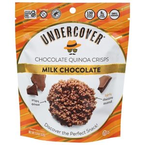 Undercover Milk Chocolate Crispy Quinoa Snack - 2 Oz