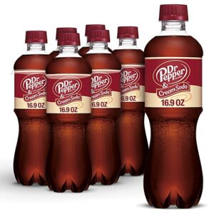 Dr Pepper And Cream Soda Bottles - 6- 0.5 Liter