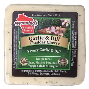 Hennings Garlic And Dill Cheddar Cheese