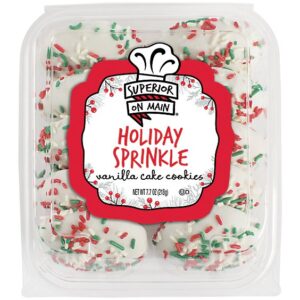 Holiday Sprinkle Vanilla Cake Cookies - 7.7 OZ