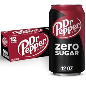 Dr Pepper Zero Sugar Soda In Can - 12-12 Fl. Oz.
