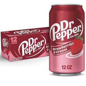 Dr Pepper Strawberries And Cream Soda In Can - 12-12 Fl. Oz.