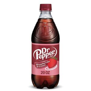 Dr Pepper Strawberries And Cream Soda Bottle - 20 Fl. Oz.