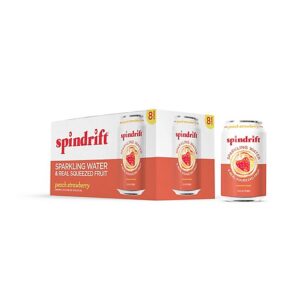 Spindrift Peach Strawberry Sparkling Water - 8-12 Fl. Oz.