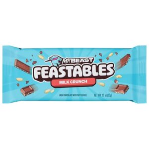 Feastables Mrbeast Milk Chocolate Crunch Bar - 2.1 OZ