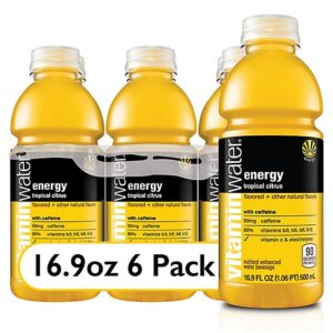 vitaminwater Energy Tropical Citrus Bottles - 6-16.9 Fl. Oz.