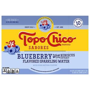 Topo Chico Sabores Blueberry - 8-12 Fl. Oz.
