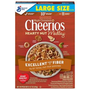 Hearty Nut Medley Maple Cin Cheerios Ls - 14.7 Oz