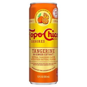 Topo Chico Sabores Tangerine With Ginger Extract Can - 12 Fl. Oz.