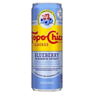Topo Chico Sabores Blueberry With Hibiscus Extract Can - 12 Fl. Oz.