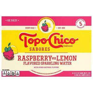 Topo Chico Sabores Raspberry with Lemon Can - 12 Fl. Oz.