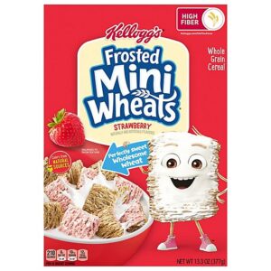 Kellogg's Mini-wheats Cereal Frosted Strawberry - 13.3 Oz