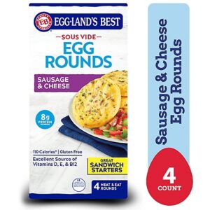 Eggland's Best Frozen Sausage and Cheese Egg rounds - 4 count