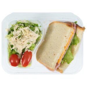 Readymeals Ham And Cheddar Sandwich W/caesar Salad - 6.25 Oz