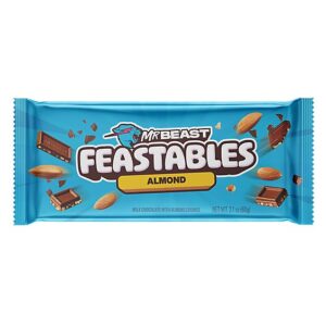 Feastables Almond Chocolate Bar 60g - 2.1 Oz.