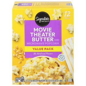 Signature Select Popcorn Microwave Movie Theater 12-3.21 Oz - 12-3.21 OZ