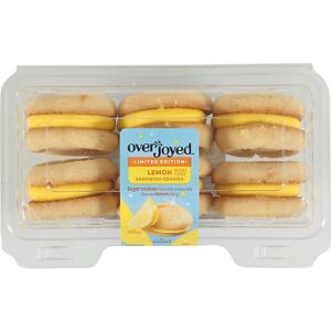 Overjoyed Sandwich Cookie Lemon - 7.75 OZ
