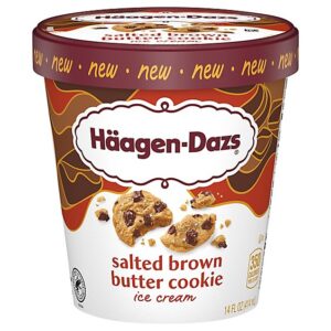 Haagen Dazs Salted Brown Butter Cookie - 8-1.75FZ