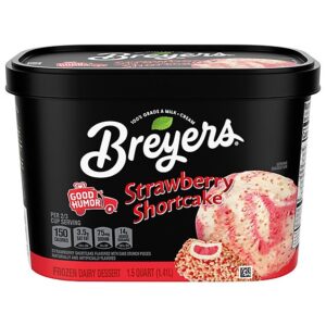 Breyers Ice Cream Strawberry Shortcake - 1.5 QT