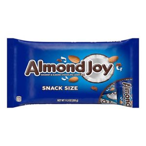 Almond Joy Coconut And Almond Chocolate Snack Size Halloween Candy Bag - 11.3 Oz