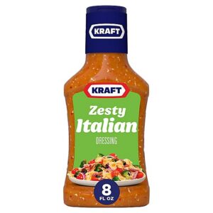 Kraft Zesty Italian Salad Dressing Bottle - 8 Fl. Oz.