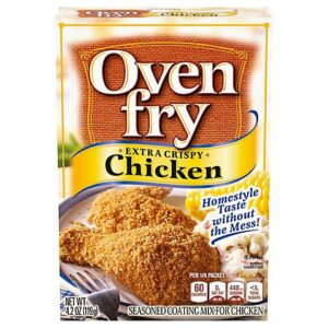 Oven Fry Extra Crispy Seasoned Coating Mix for Chicken Box - 4.2 Oz