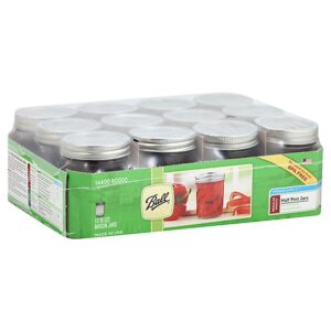 Ball Jars Mason Regular Half Pint - 12 Count