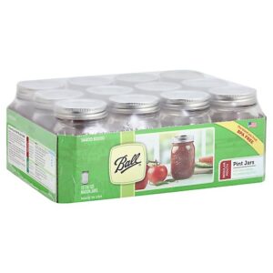 Ball Mason Jars Pint Regular Mouth - 12 Count