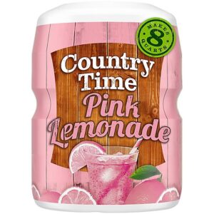 Country Time Pink Lemonade Naturally Flavored Powdered Drink Mix Canister - 19 Oz