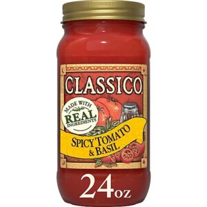 Classico Spicy Tomato & Basil Pasta Sauce Jar - 24 Oz