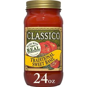 Classico Traditional Sweet Basil Pasta Sauce Jar - 24 Oz