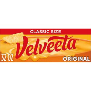 Velveeta Original Pasteurized Recipe Cheese Product Block Classic Size - 32 Oz