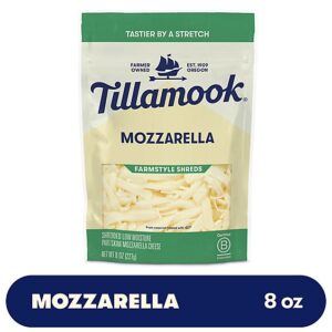 Tillamook Farmstyle Thick Cut Mozzarella Shredded Cheese - 8 Oz