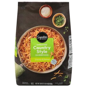 Signature SELECT Shredded Country Style Hash Browns Potatoes - 30 Oz